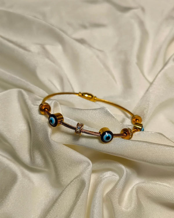 Viora Anti-Tarnish Evil Eye Braclate