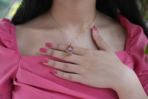 Viora Anti-Tarnish Evil Eye Pendant