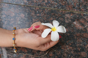 Viora Anti-Tarnish Evil Eye Braclate