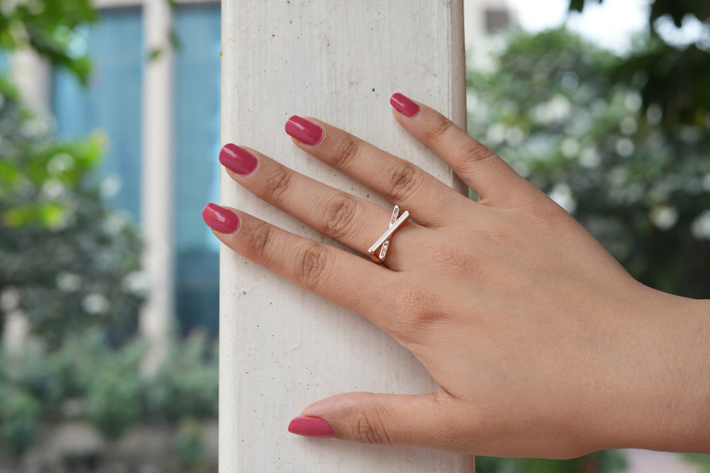 Viora Anti-Tarnish Rose Gold Ring
