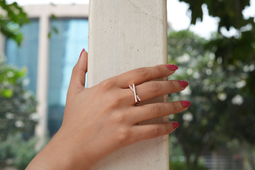 Viora Anti-Tarnish Rose Gold Ring