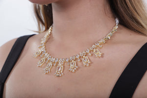 Viora’s Gold Plated American Diamond Set