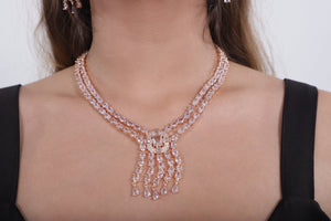 Viora’s Rose Gold American Diamond Set