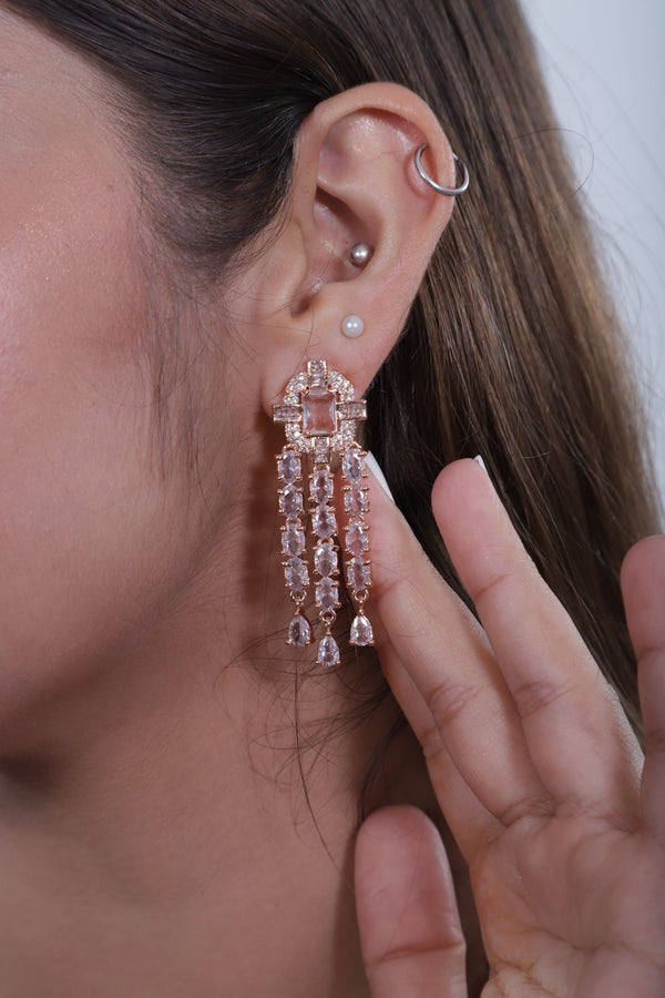 Viora’s Rose Gold American Diamond Set