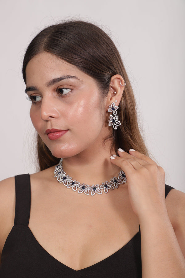 Viora’s Blue Star American Diamond Set