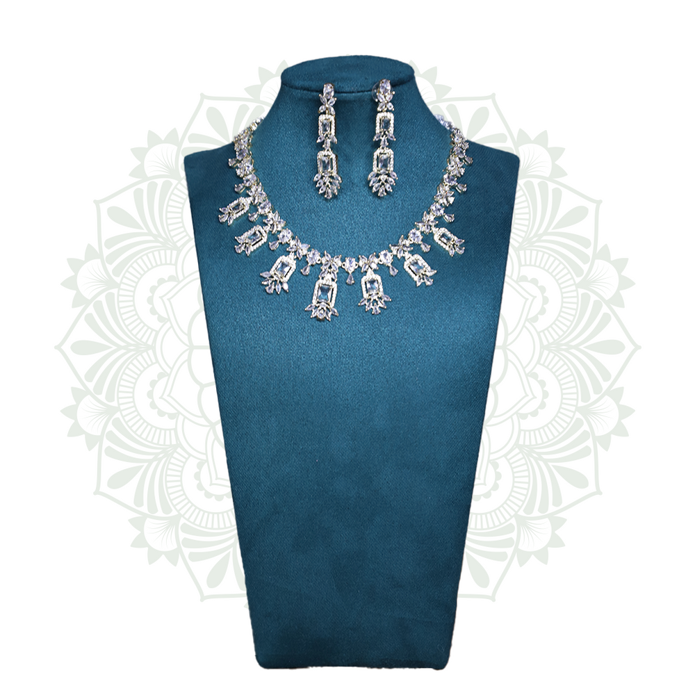 Viora’s Gold Plated American Diamond Set