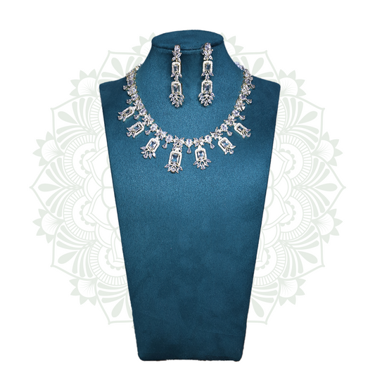 Viora’s Gold Plated American Diamond Set