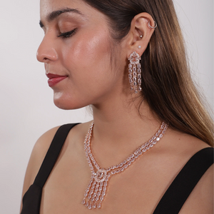 Viora’s Rose Gold American Diamond Set