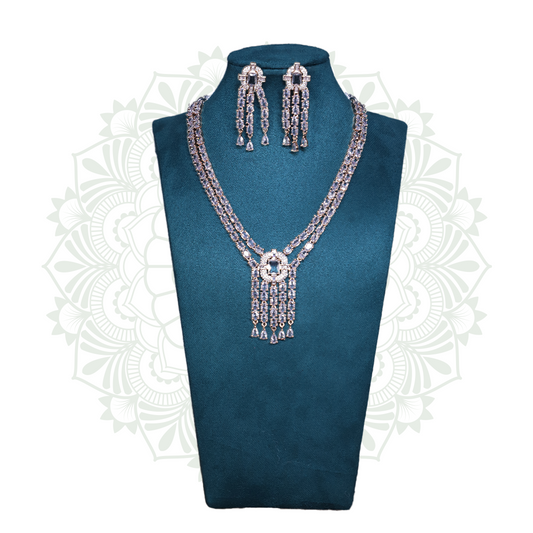 Viora’s Rose Gold American Diamond Set